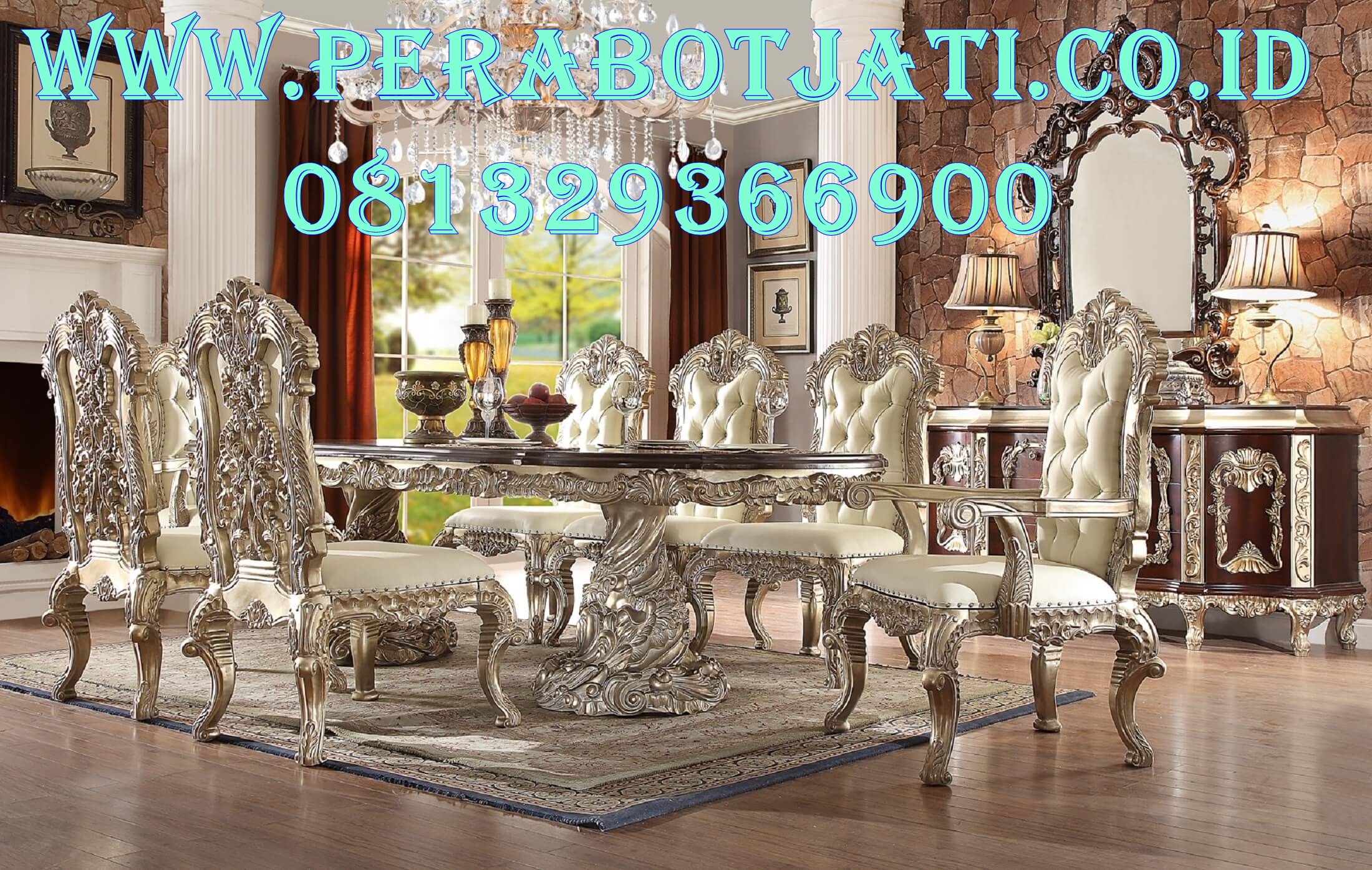 Jual Best Kursi Makan Klasik Victoria Carving Royal