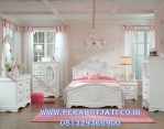 Set Kamar Tidur Anak Perempuan Putih Klasik